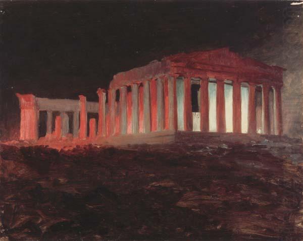 Parthenon,Athens,from the Northwest, Frederic E.Church